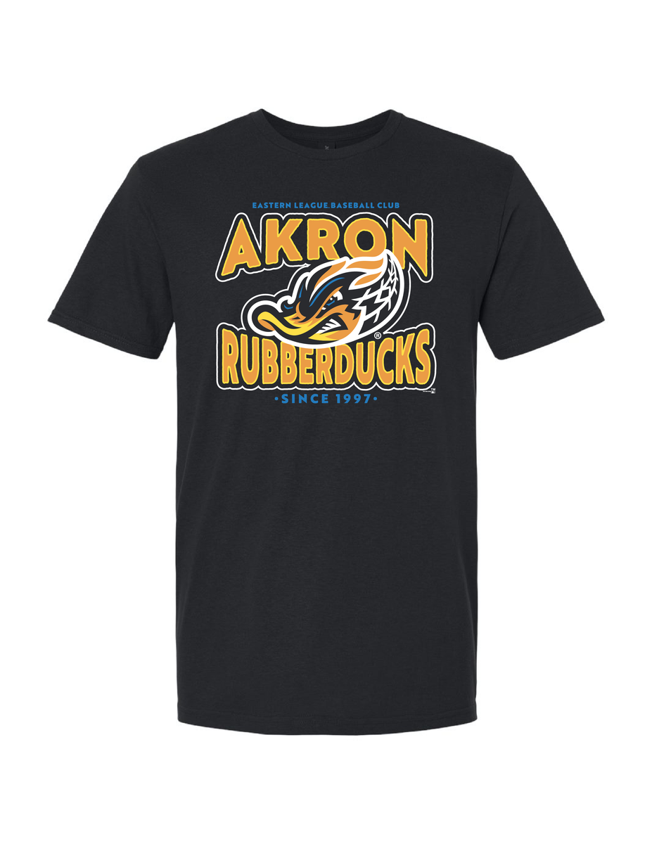 Black Pop Home Tee – Akron RubberDucks