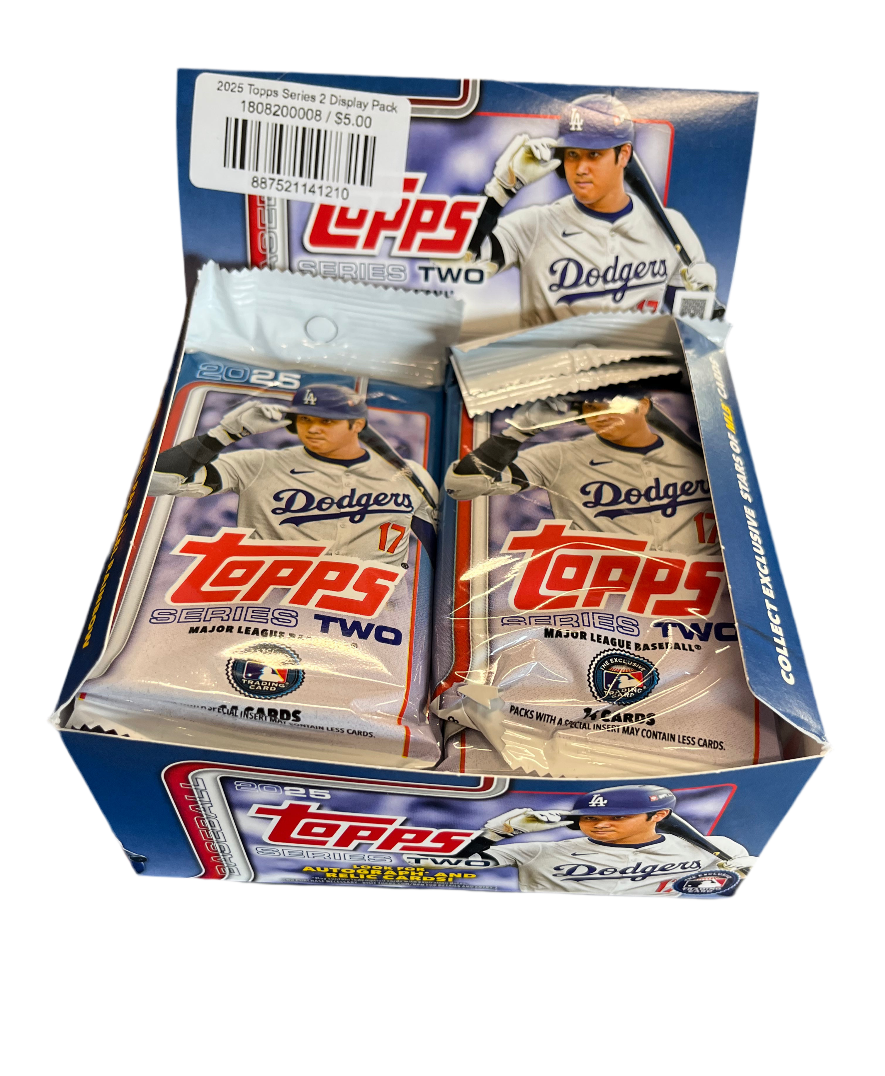 2025 Topps Series 2 Display Pack – Akron RubberDucks