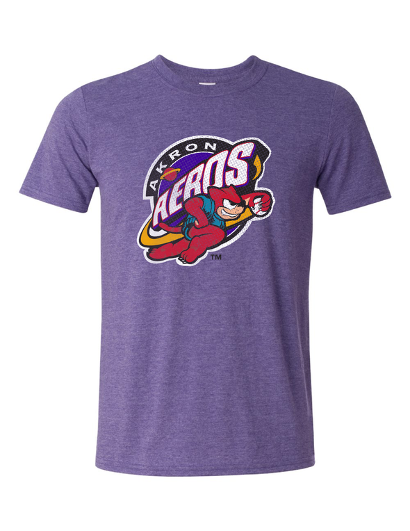 Aeros Primary Logo Heather Purple