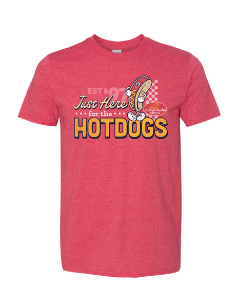Here for the Hot Dogs Tee – Akron RubberDucks