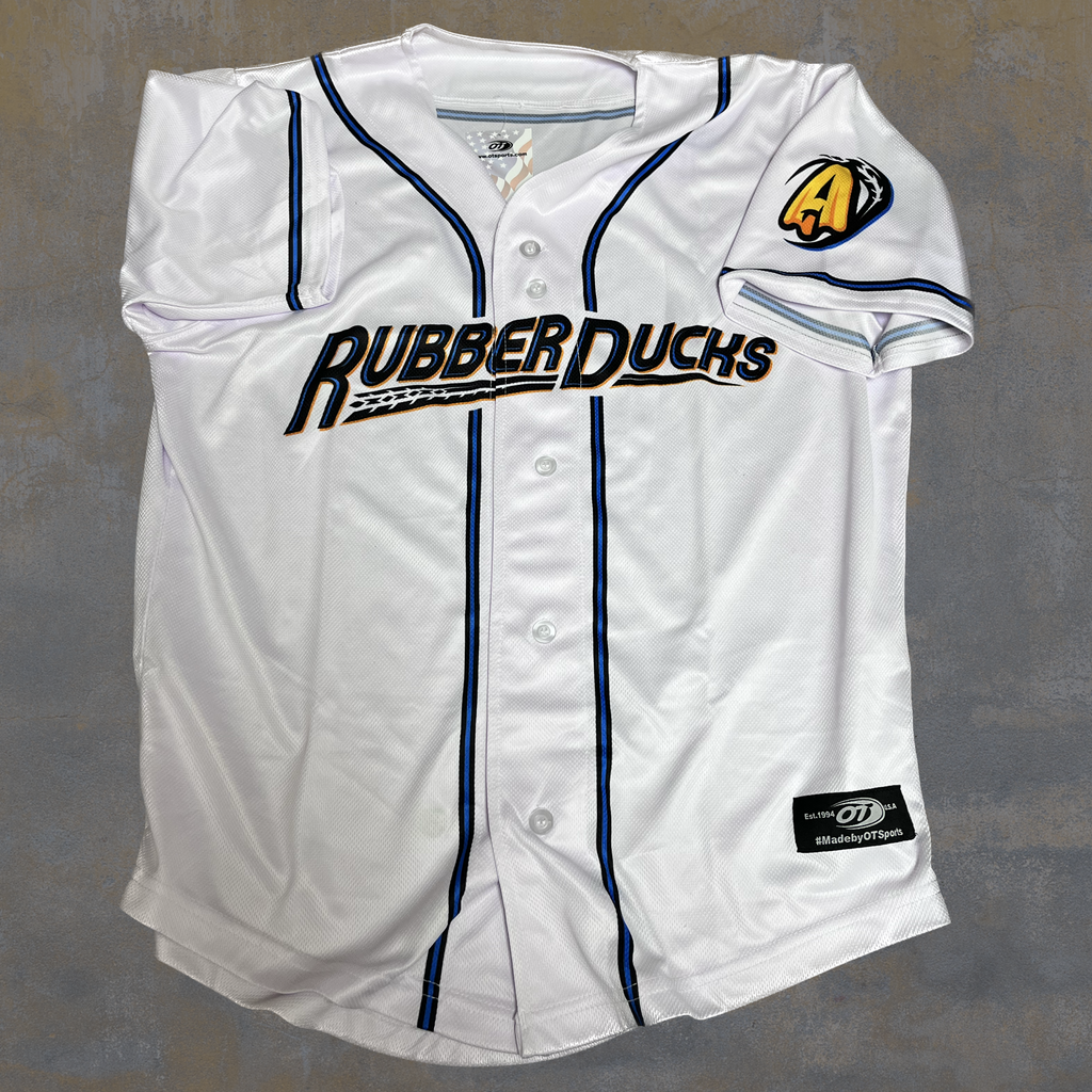 Akron RubberDucks Adult Orange Replica Jersey M