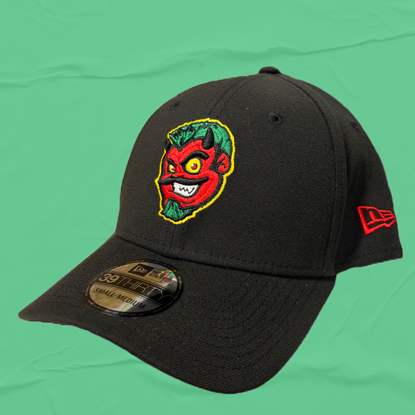 Akron Black Tyrites 3930 Fitted Hat L/XL